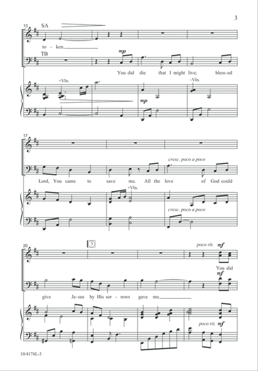 Lord, I Give Myself to You 4-Part scores gallery preview page 3