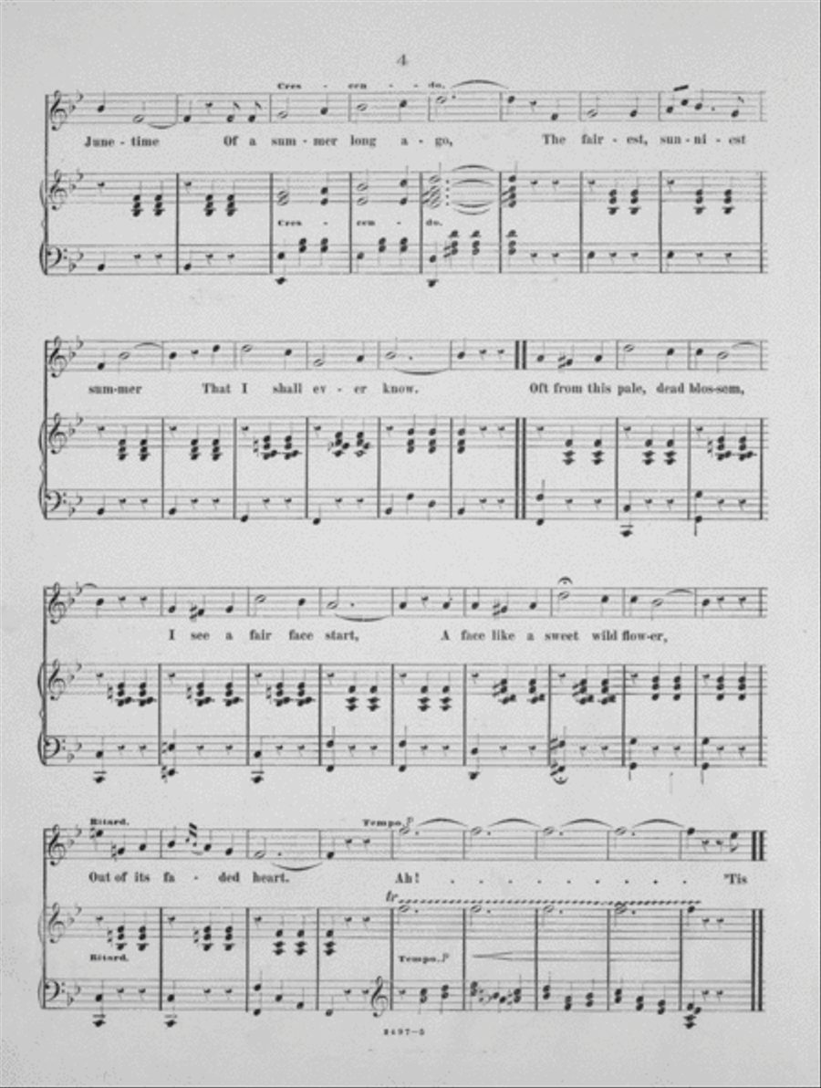 Only a Pansy Blossom. Waltz Song Voice scores gallery preview page 3