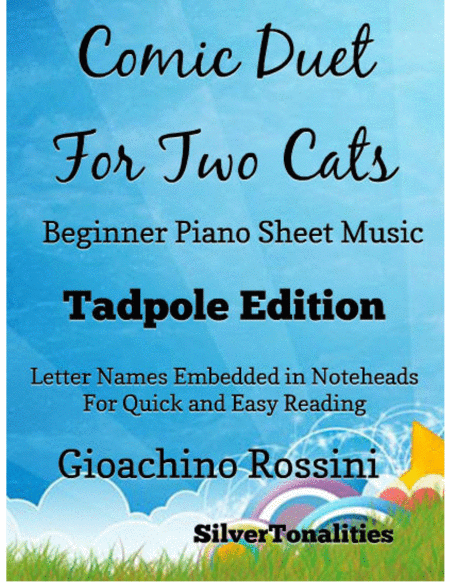 Comic Duet for Two Cats Beginner Piano Sheet Music 2nd Edition