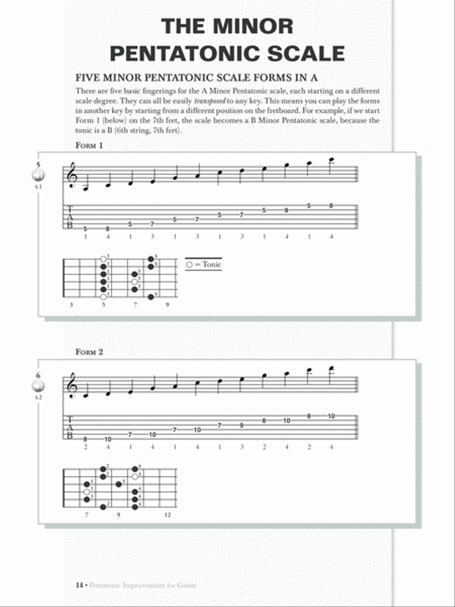 Pentatonic Improvisation for Guitar Guitar Tablature scores gallery preview page 4