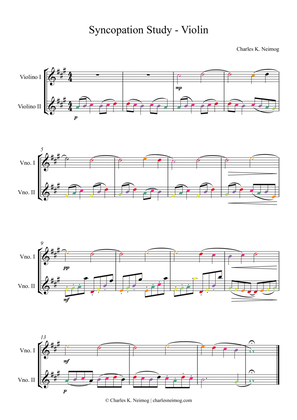 Syncopation Study - Violin