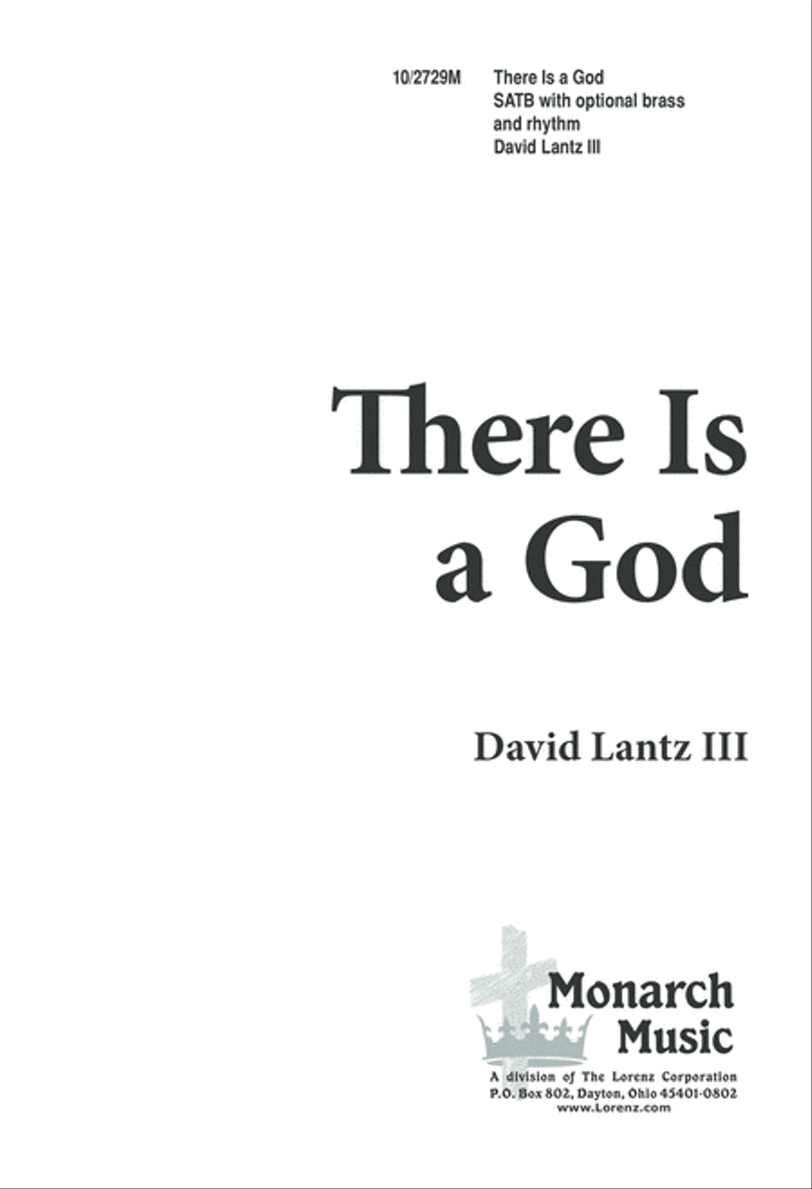 There is a God There is a God 4-Part scores gallery preview page 1