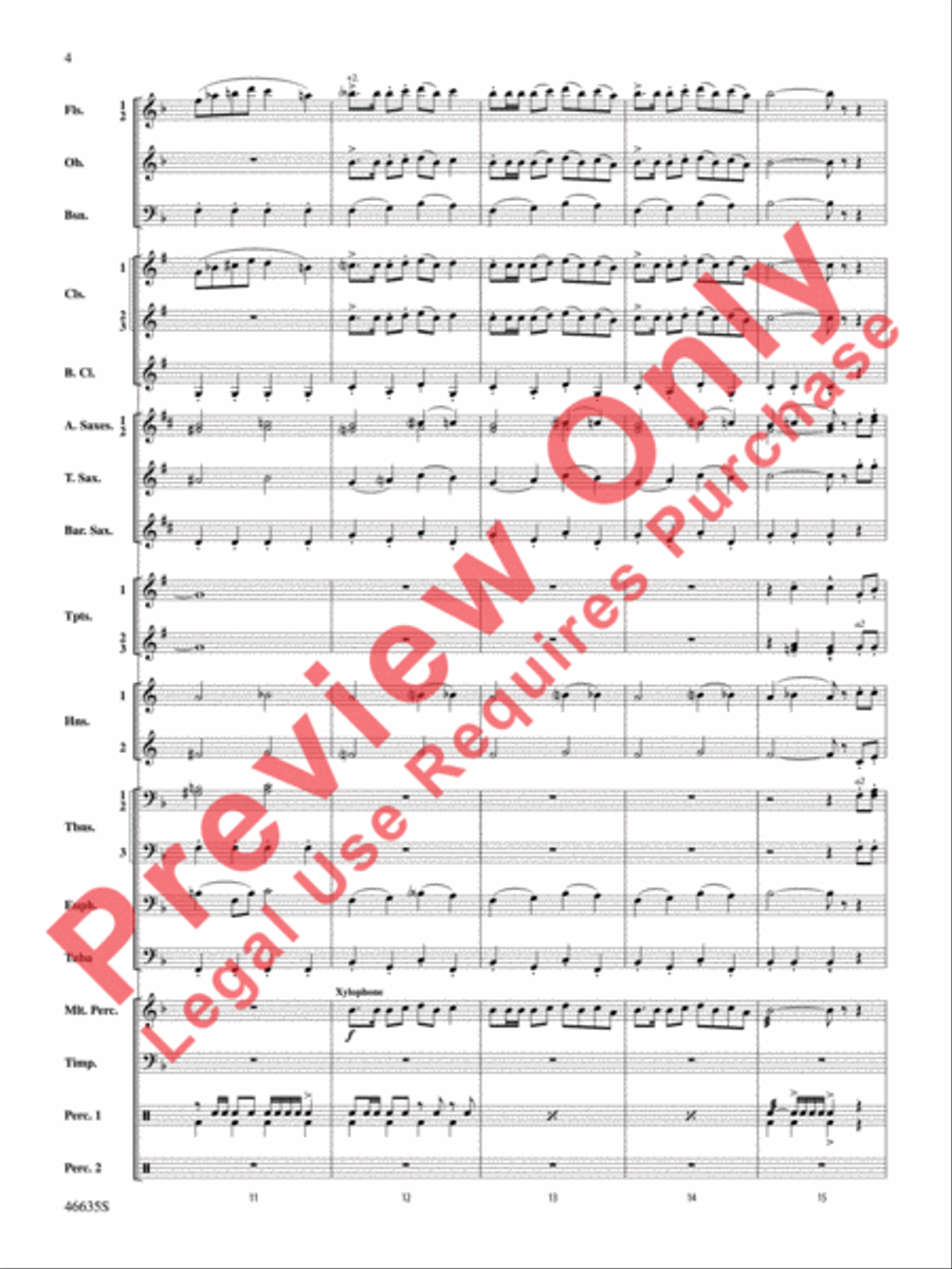 Best of the West! Concert Band scores gallery preview page 5