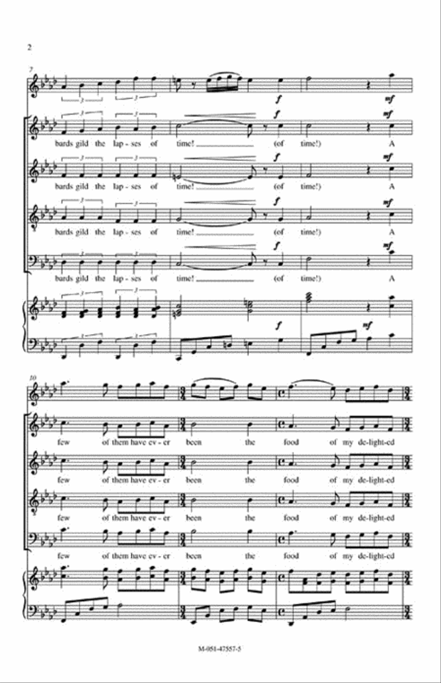 How Many Bards 4-Part scores gallery preview page 3