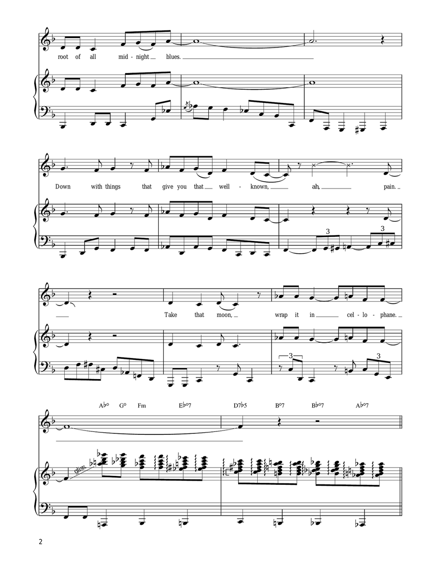 Down With Love Piano, Vocal, Guitar scores gallery preview page 2