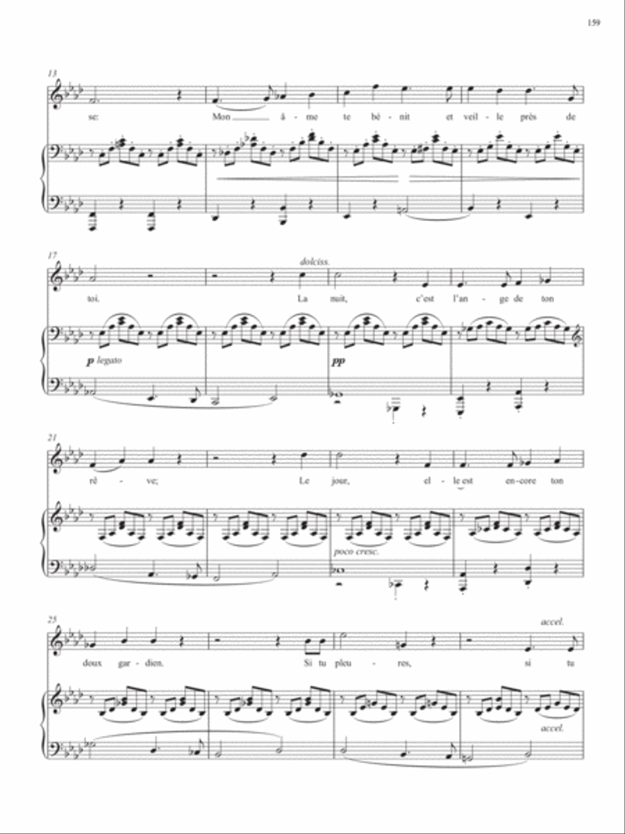 Op. 1, No. 4: Mon âme est près de toi from Songs of Gouvy, V2 Voice Solo scores gallery preview page 3