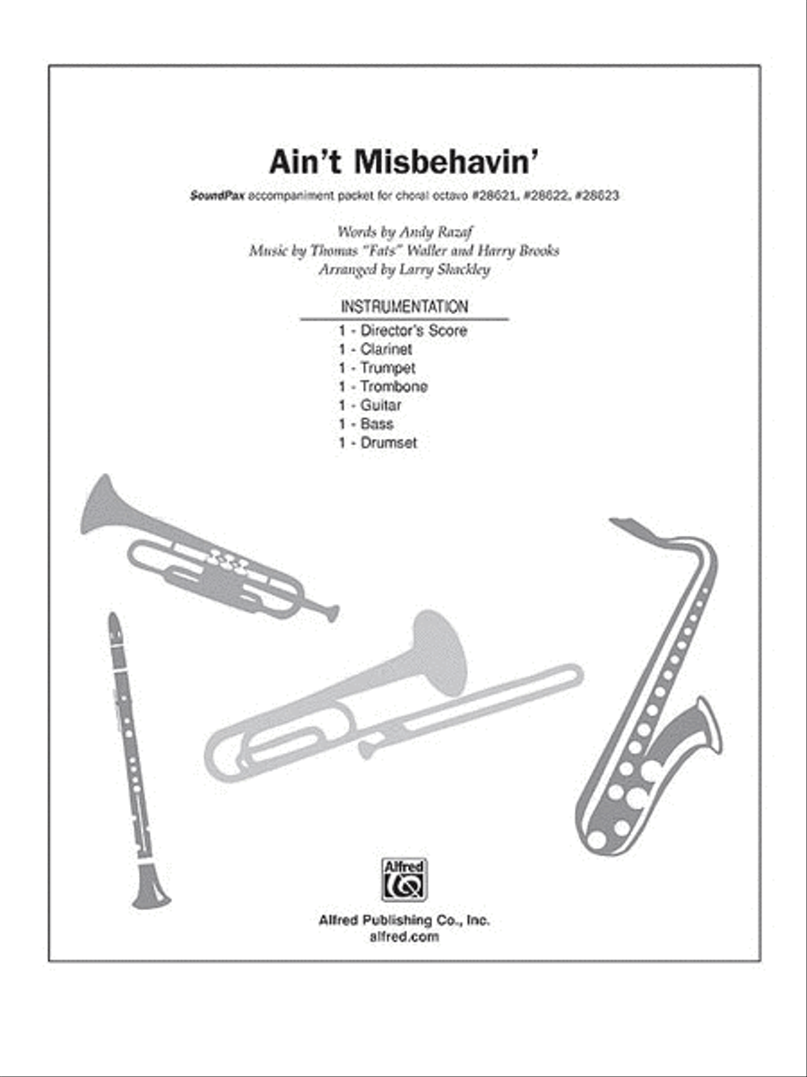 Ain't Misbehavin' Choir scores gallery preview page 1