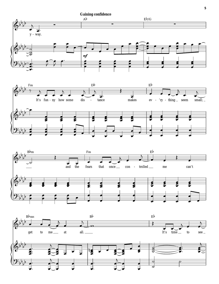 Let It Go Piano, Vocal scores gallery preview page 5