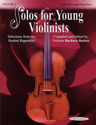 Book cover for Solos for Young Violinists, Volume 2