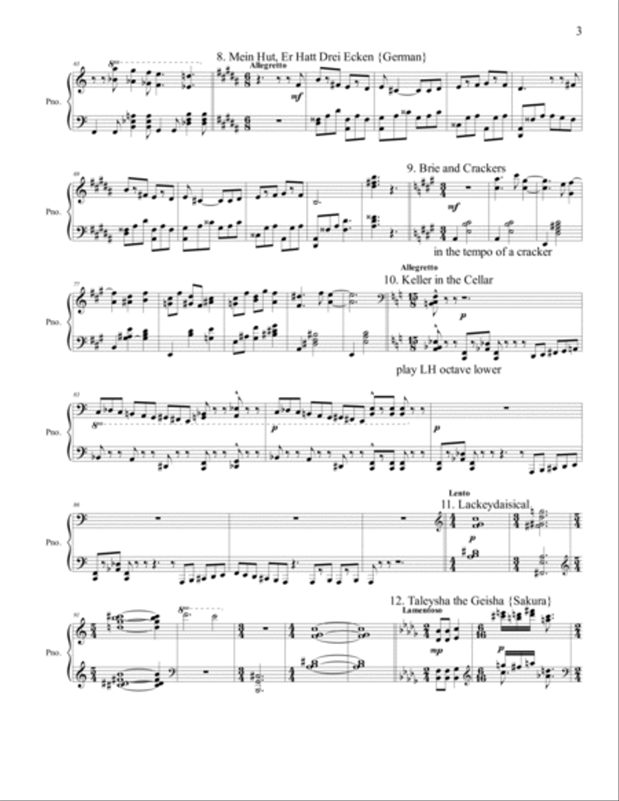 Musically Declined, Part 6 Piano Solo scores gallery preview page 3