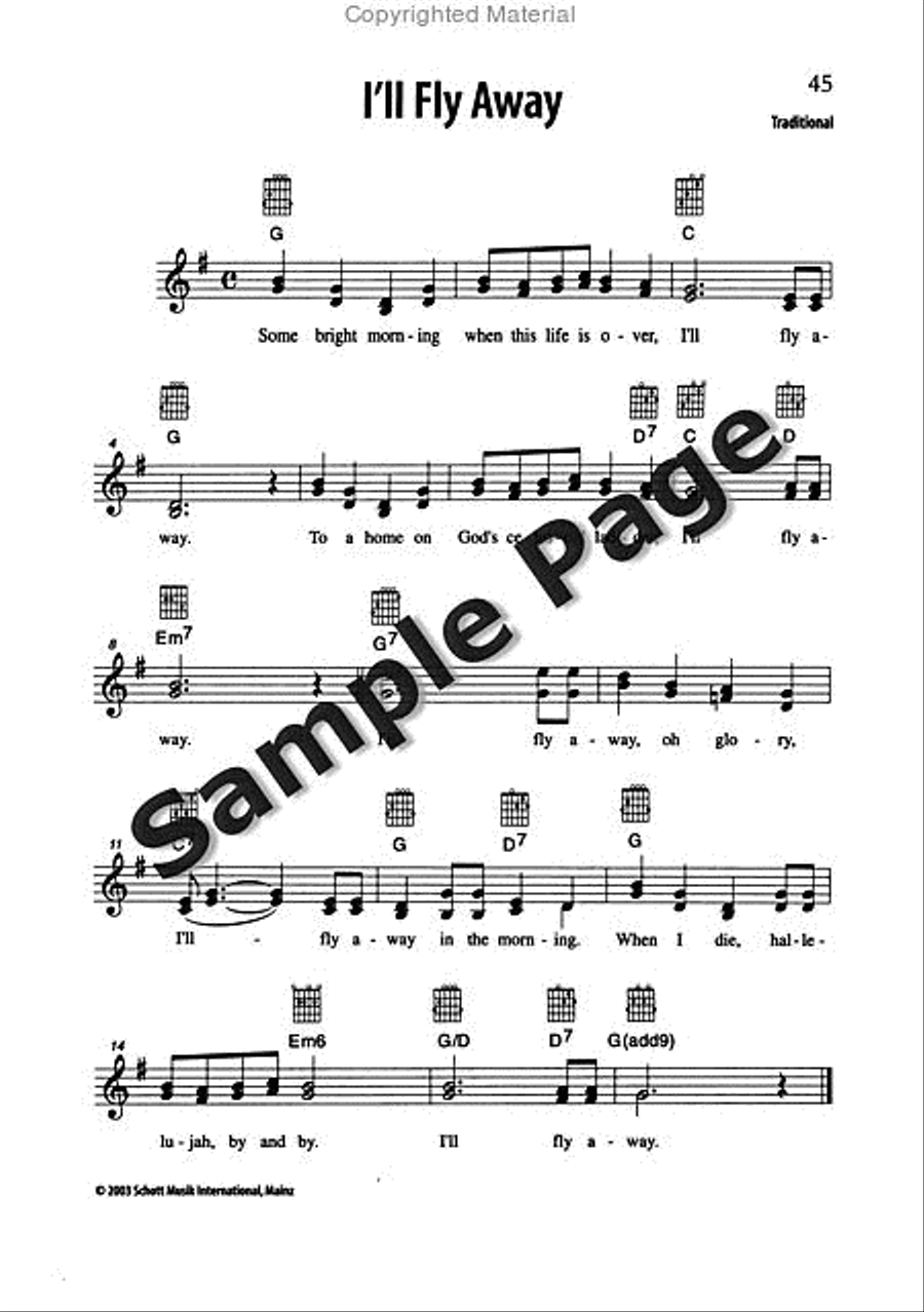 Best of Spirituals & Gospels Acoustic Guitar scores gallery preview page 46