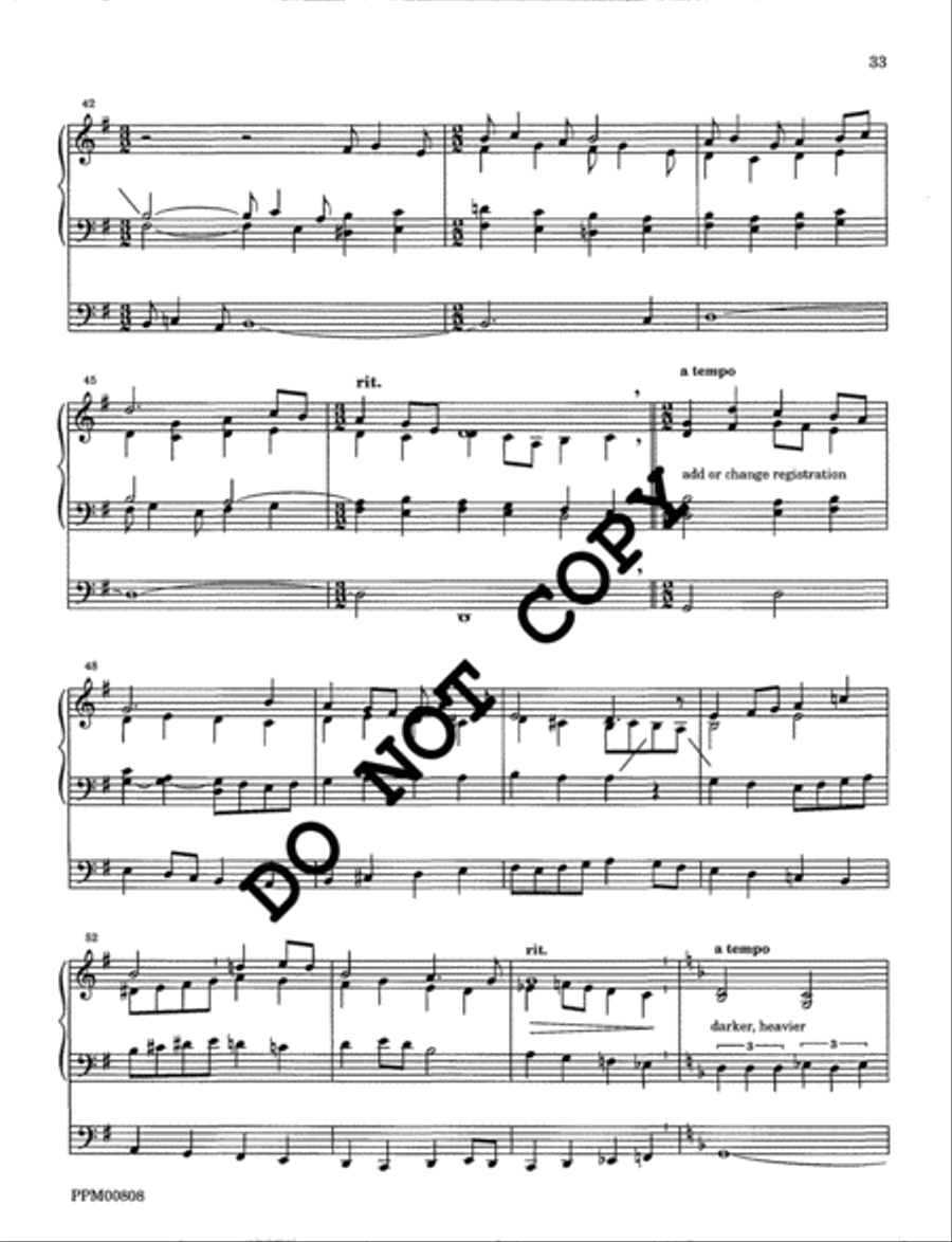 I Sing the Almighty Power of God: Organ Voluntaries on the Hymn Tunes of Ralph Vaughan Williams Volume I Organ scores gallery preview page 34
