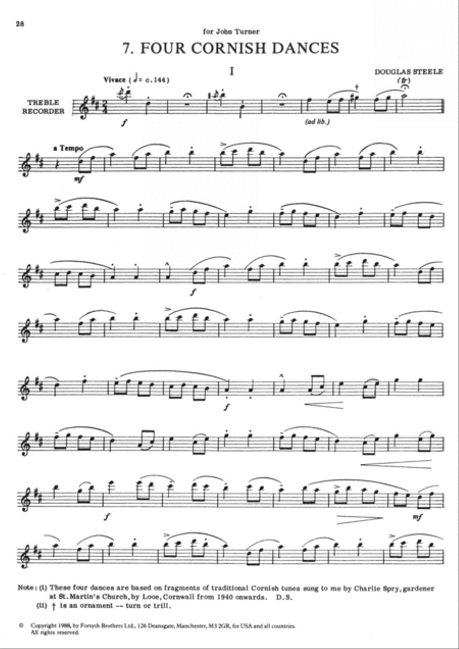 Pieces for Solo Recorder Vol. 1 Recorder scores gallery preview page 3