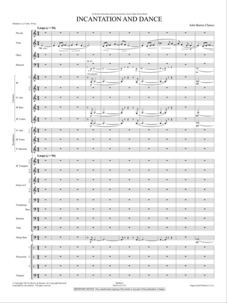 Incantation and Dance Concert Band scores gallery preview page 3