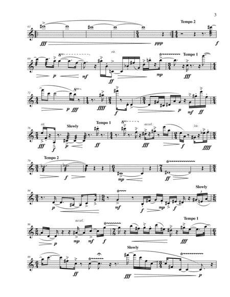 Composition for Solo Tenor Saxophone