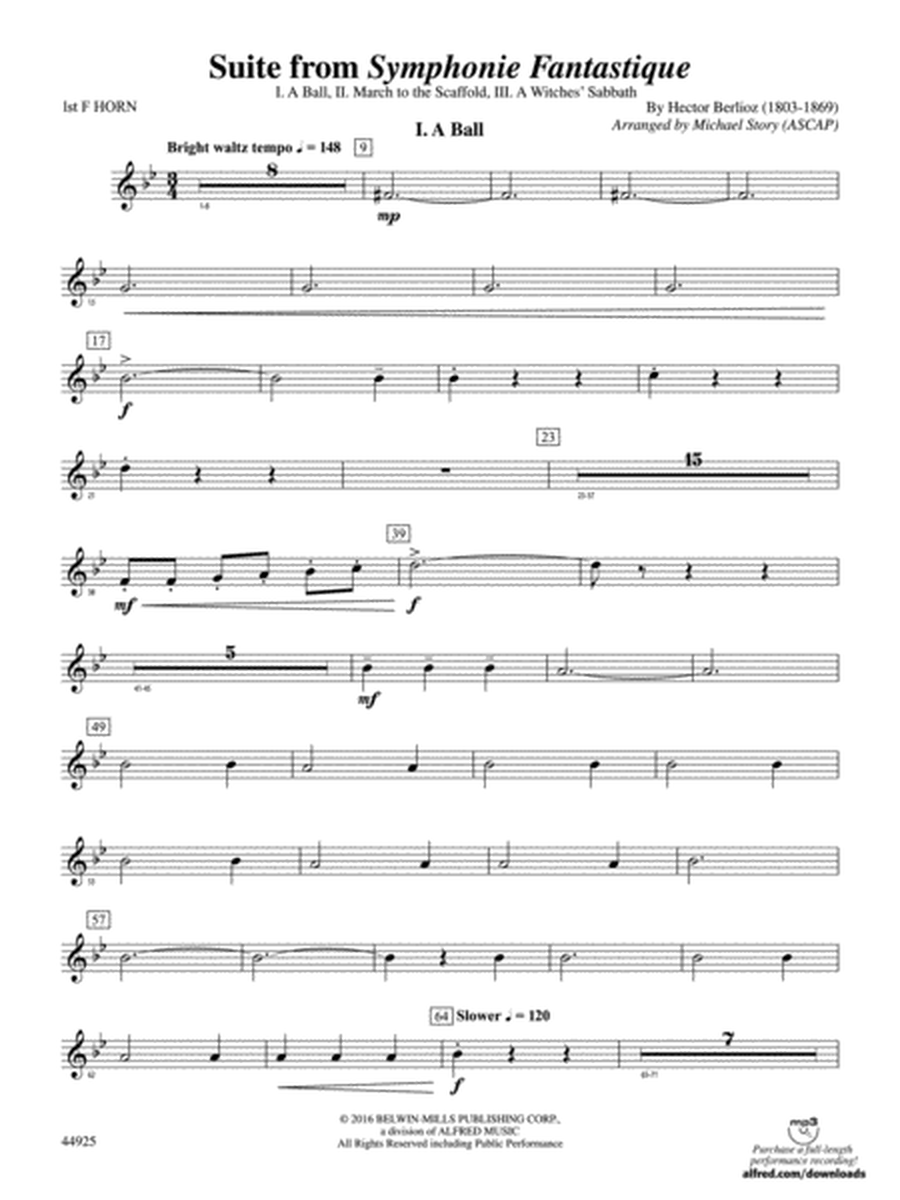 Suite from Symphonie Fantastique: 1st F Horn