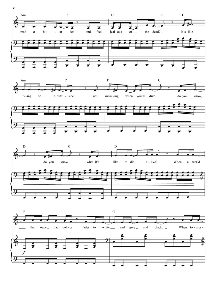 You Don't Know (from Next to Normal) Voice scores gallery preview page 2