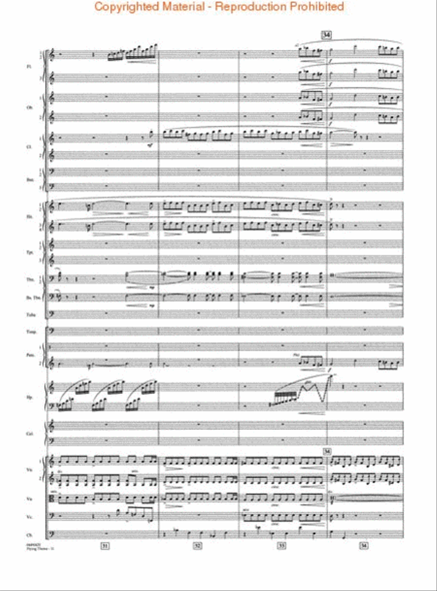 Flying Theme (from E.T.: The Extra-Terrestrial) Full Orchestra scores gallery preview page 3