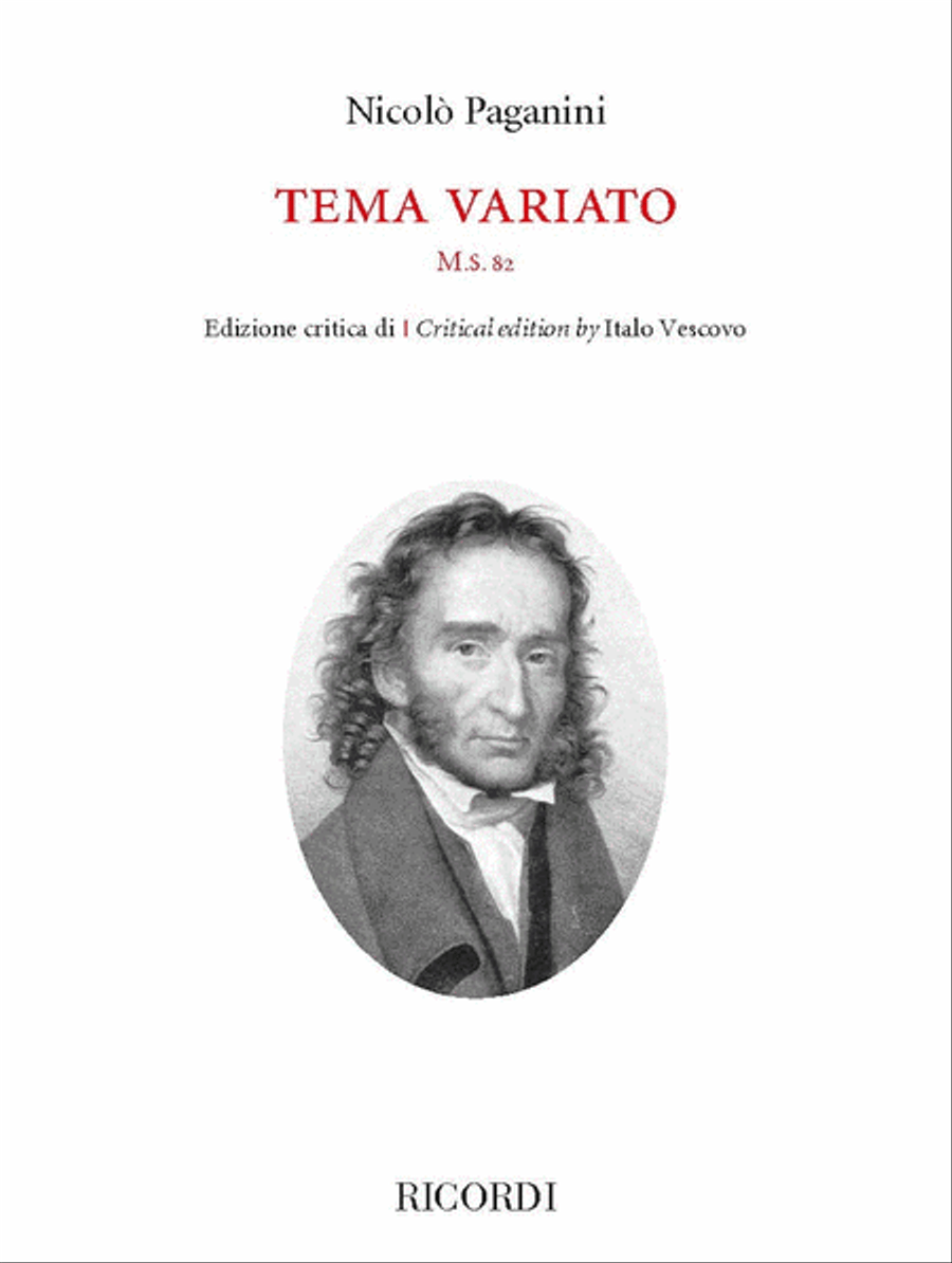 Tema Variato M.S. 82 Violin Solo scores gallery preview page 1