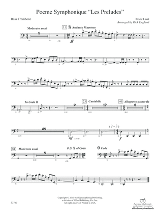 Poeme Symphonique "Les Preludes": Bass Trombone