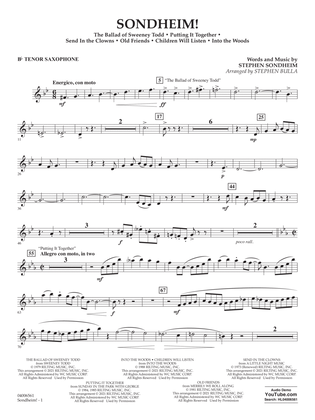 Sondheim! (arr. Stephen Bulla) - Bb Tenor Saxophone