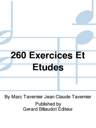 Book cover for 260 Exercices Et Etudes