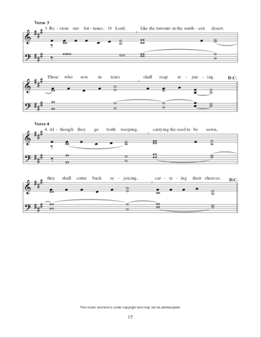 Lectionary Psalms for Advent and Christmas Unison Choir scores gallery preview page 16
