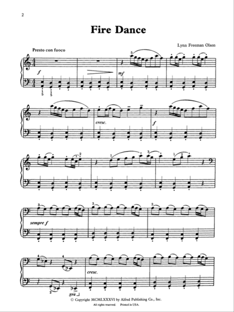 Fire Dance Piano Solo scores gallery preview page 2