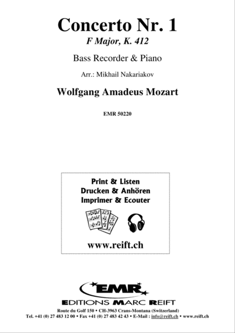 Concerto No. 1 Bass Recorder scores gallery preview page 2