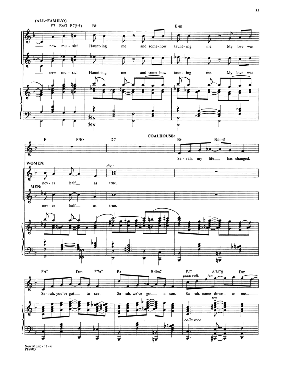 New Music (from Ragtime: The Musical) Piano, Vocal scores gallery preview page 6