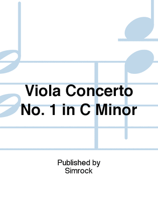 Book cover for Viola Concerto No. 1 in C Minor