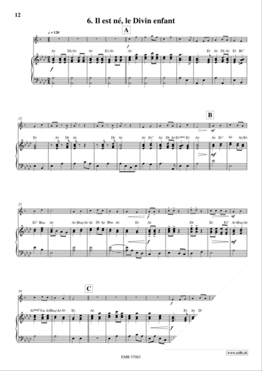 18 Christmas Songs Organ scores gallery preview page 9