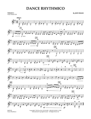 Dance Rhythmico - Violin 3 (Viola Treble Clef)