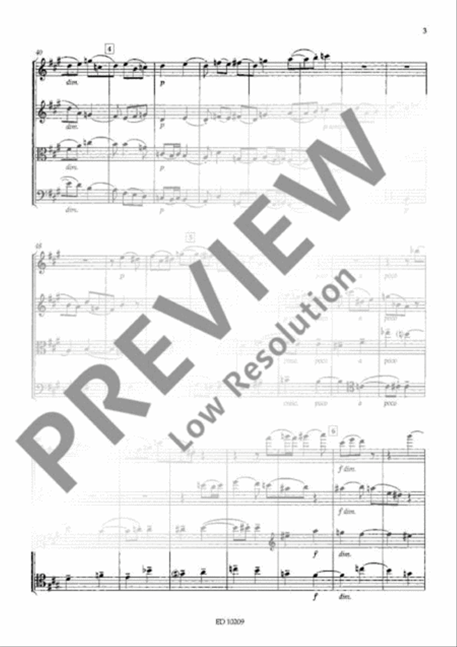 String Quartet No. 2 String Quartet No. 2 String Quartet scores gallery preview page 8