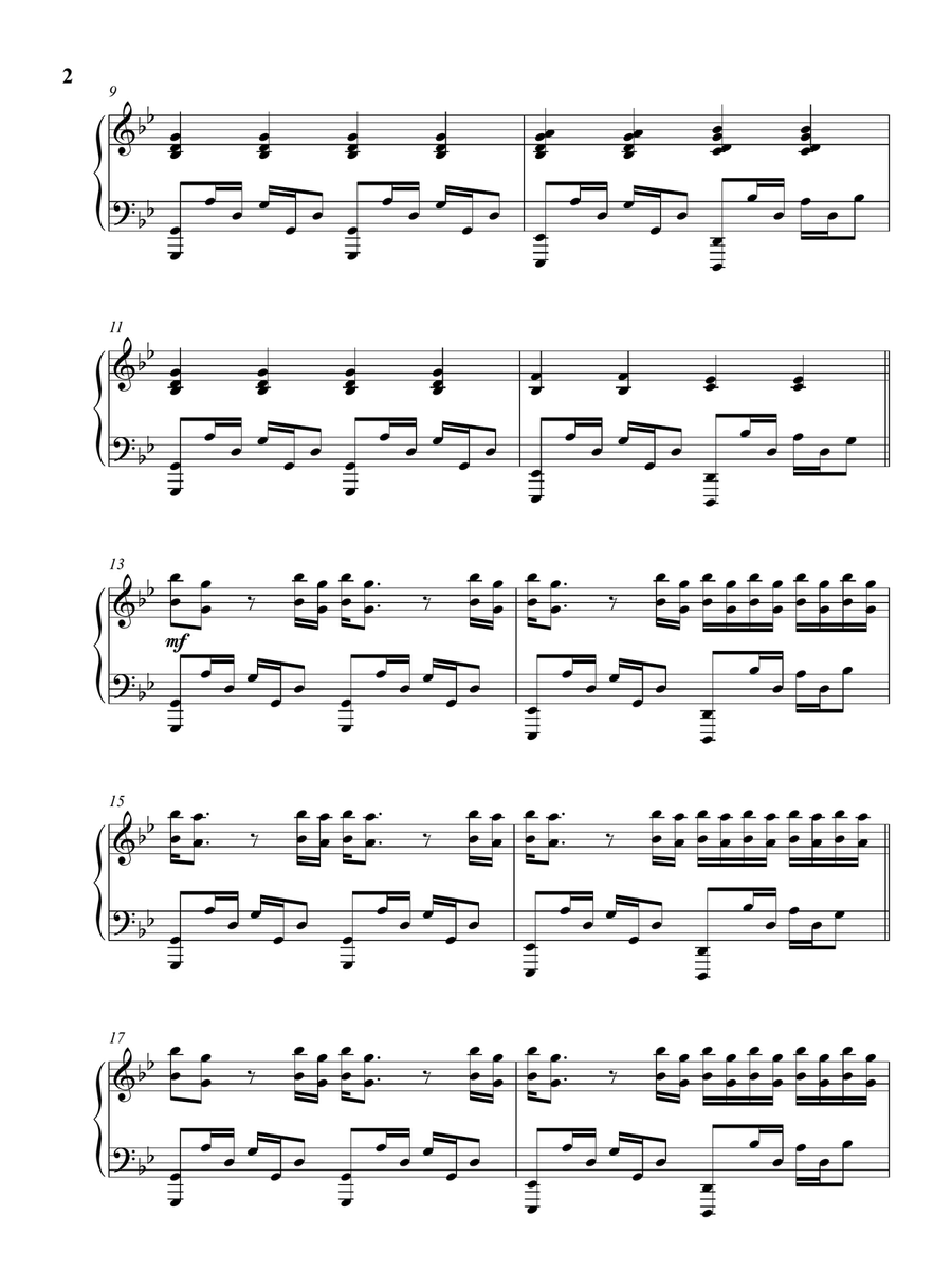 Lux Aeterna Piano Solo scores gallery preview page 3