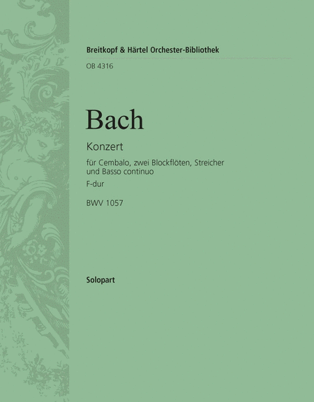 Cembalokonzert F-dur BWV 1057