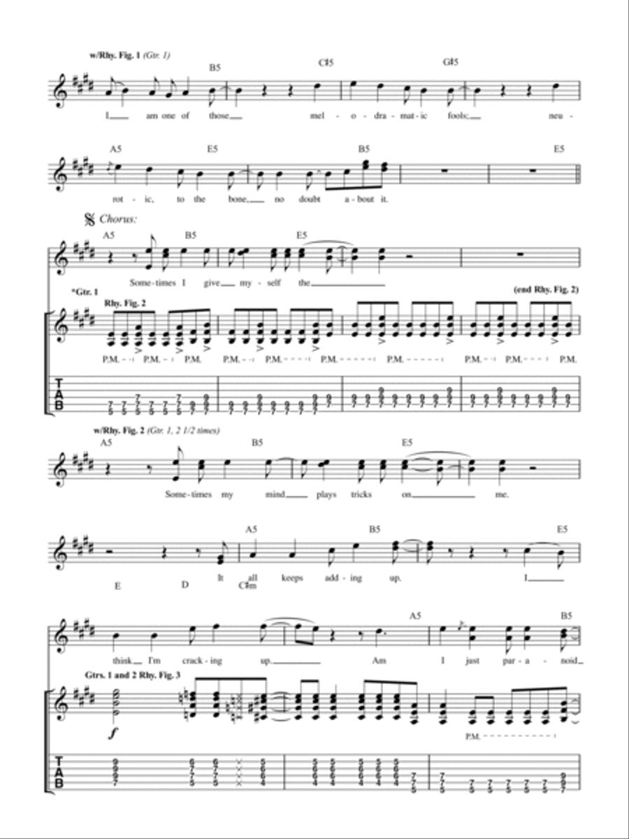 Basket Case Basket Case Guitar Tablature scores gallery preview page 2