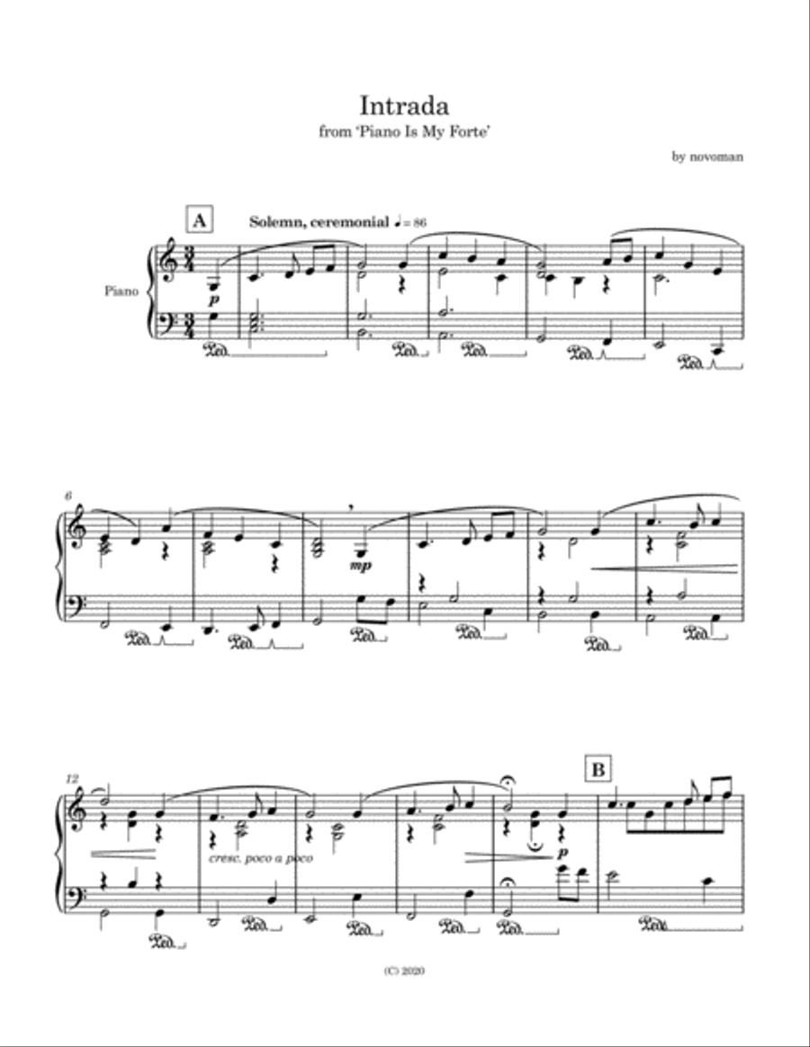 Intrada Piano Solo scores gallery preview page 2