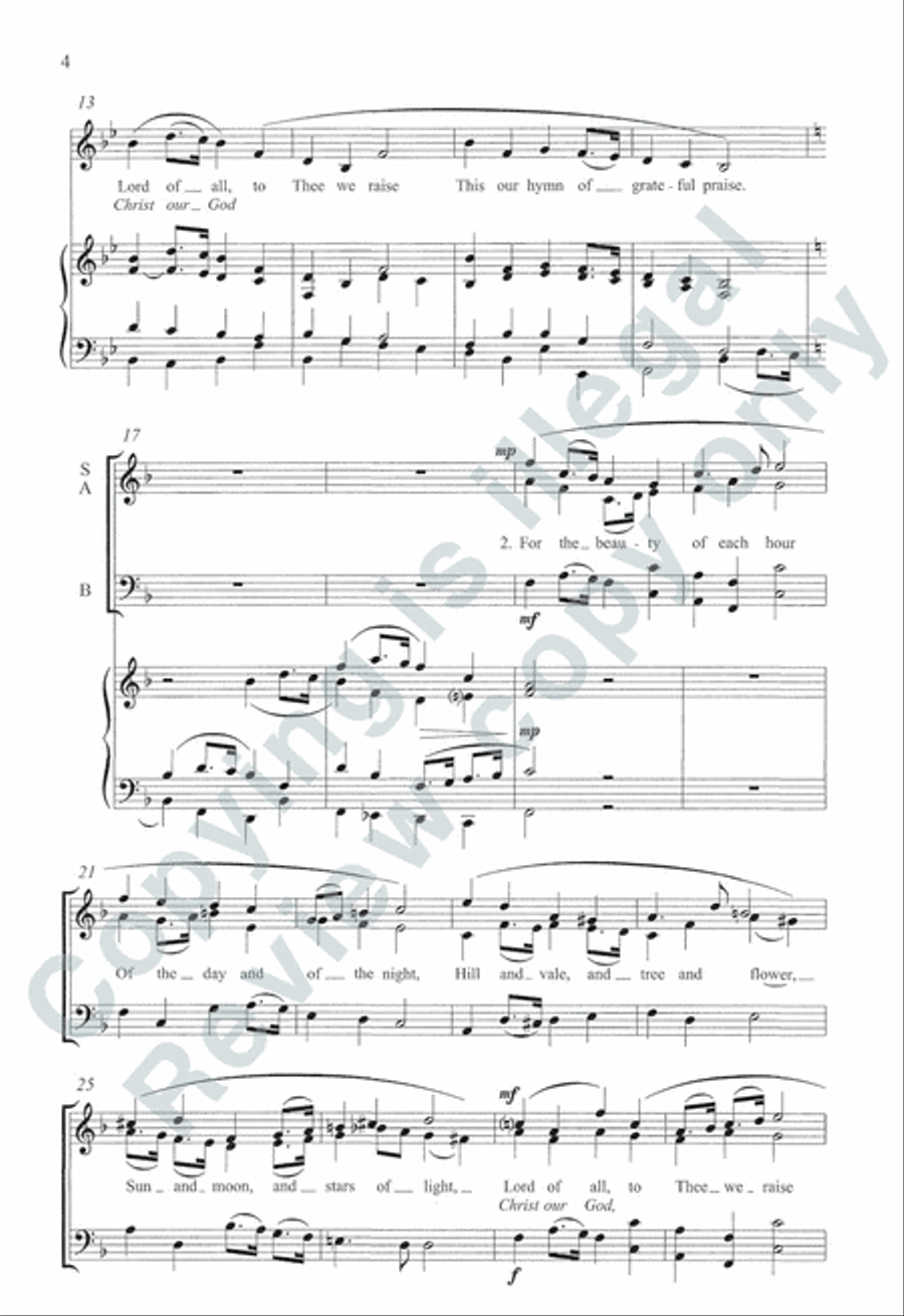Somerset Anthem Books, Volume VII (Holidays) 3-Part scores gallery preview page 4