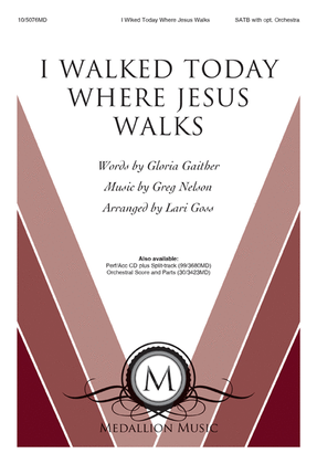 Book cover for I Walked Today Where Jesus Walks