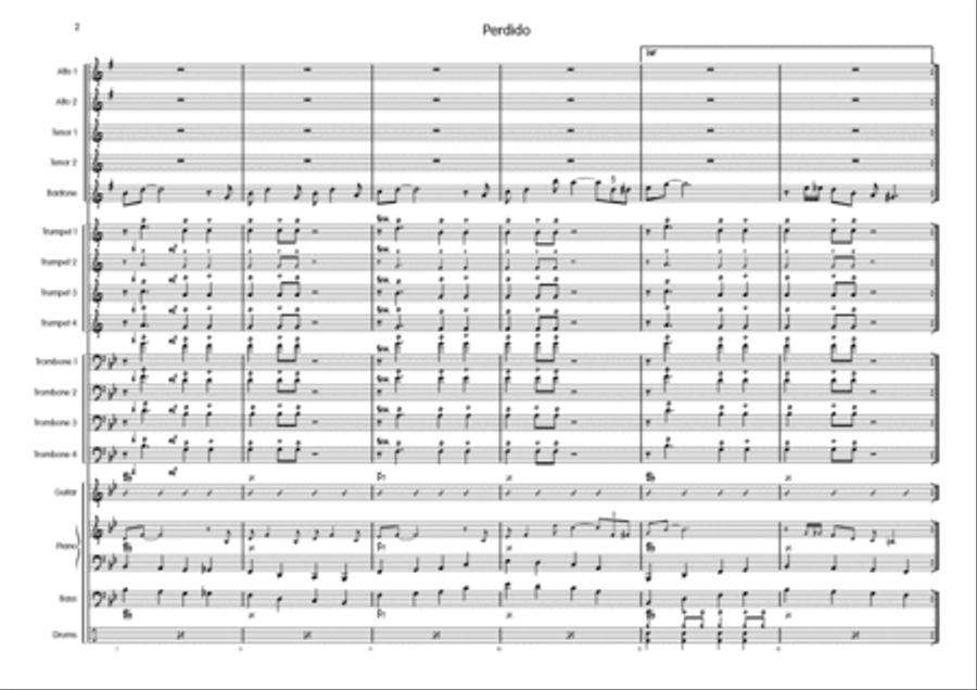 Perdido Perdido Big Band scores gallery preview page 3