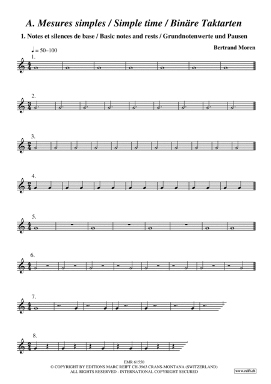 Exercices Rythmiques Volume 1 Cornet scores gallery preview page 4