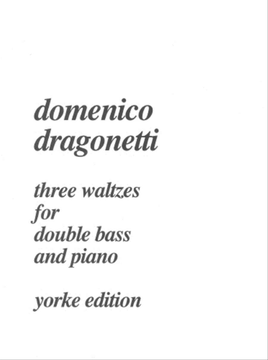 3 Waltzes 3 Waltzes Double Bass scores gallery preview page 1
