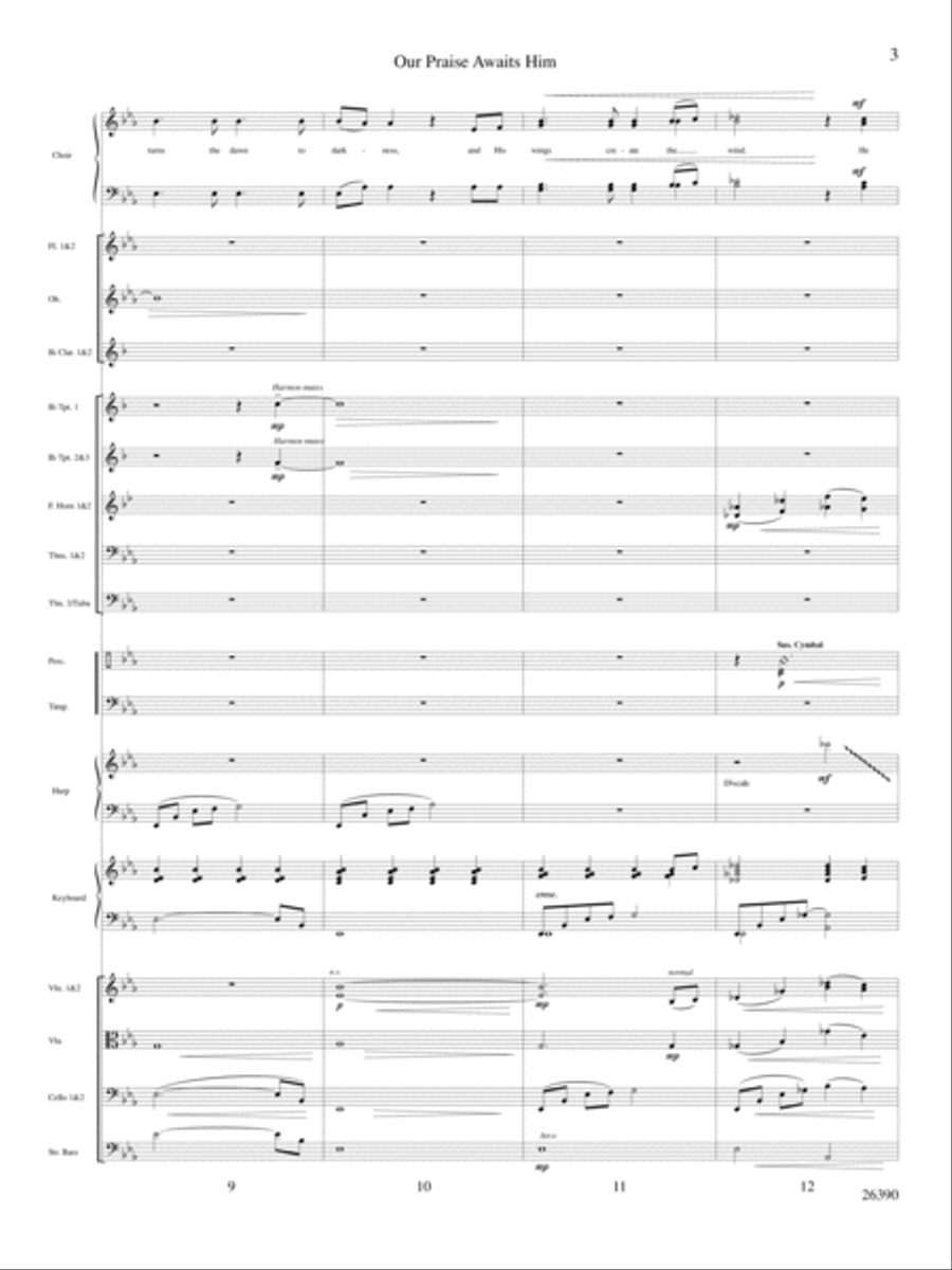 Our Praise Awaits Him Choir scores gallery preview page 4