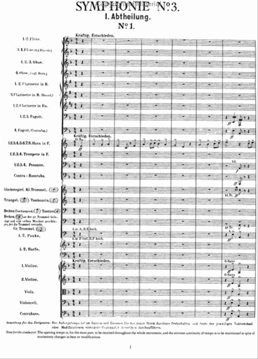 Symphonies Nos. 3 and 4 in Full Score