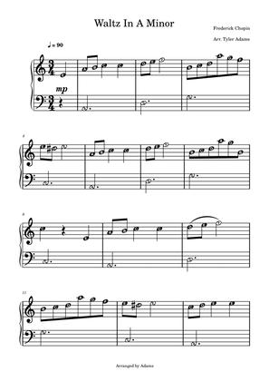 Waltz In A Minor (Beginner Piano)