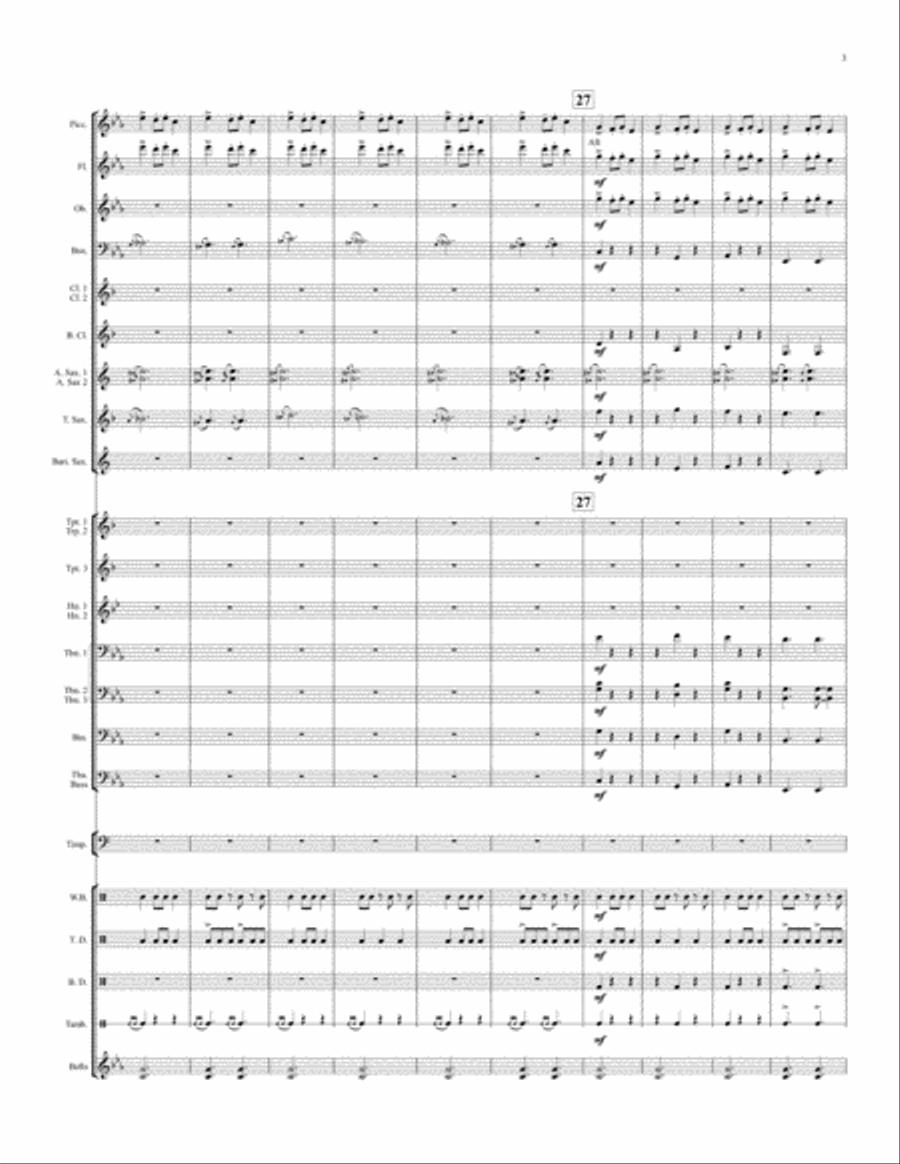 Holiday Bell Carol Concert Band scores gallery preview page 4
