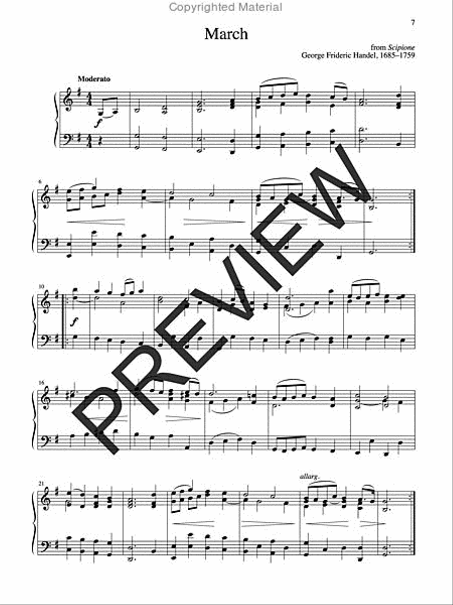 Processionals and Recessionals for Weddings and Other Occasions Organ scores gallery preview page 7