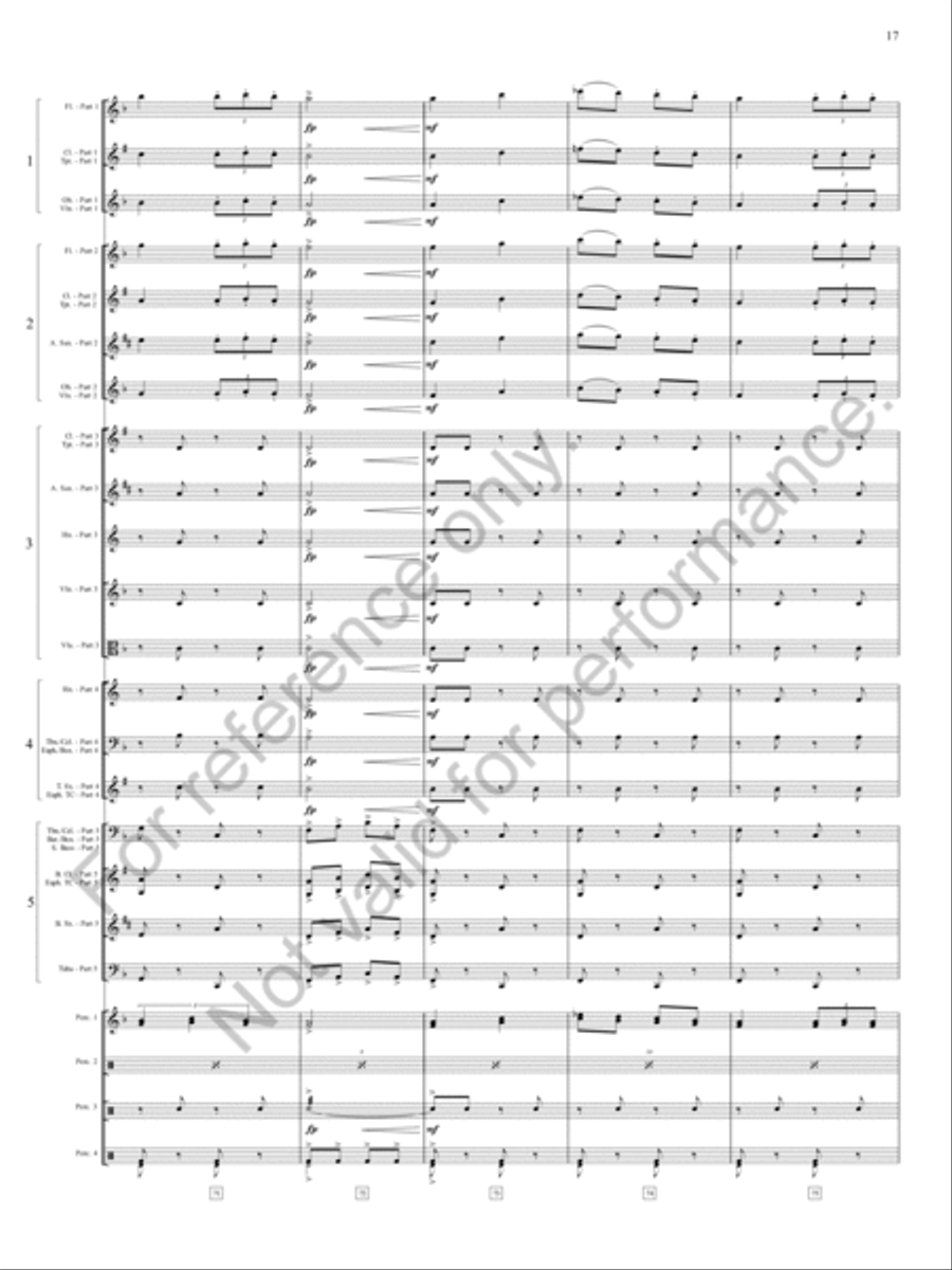Zia, Zia! Zia, Zia! Concert Band scores gallery preview page 18