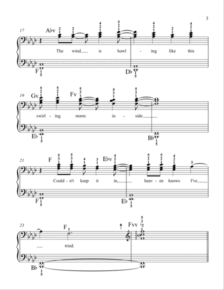 Let It Go (from Frozen) Piano Solo scores gallery preview page 3